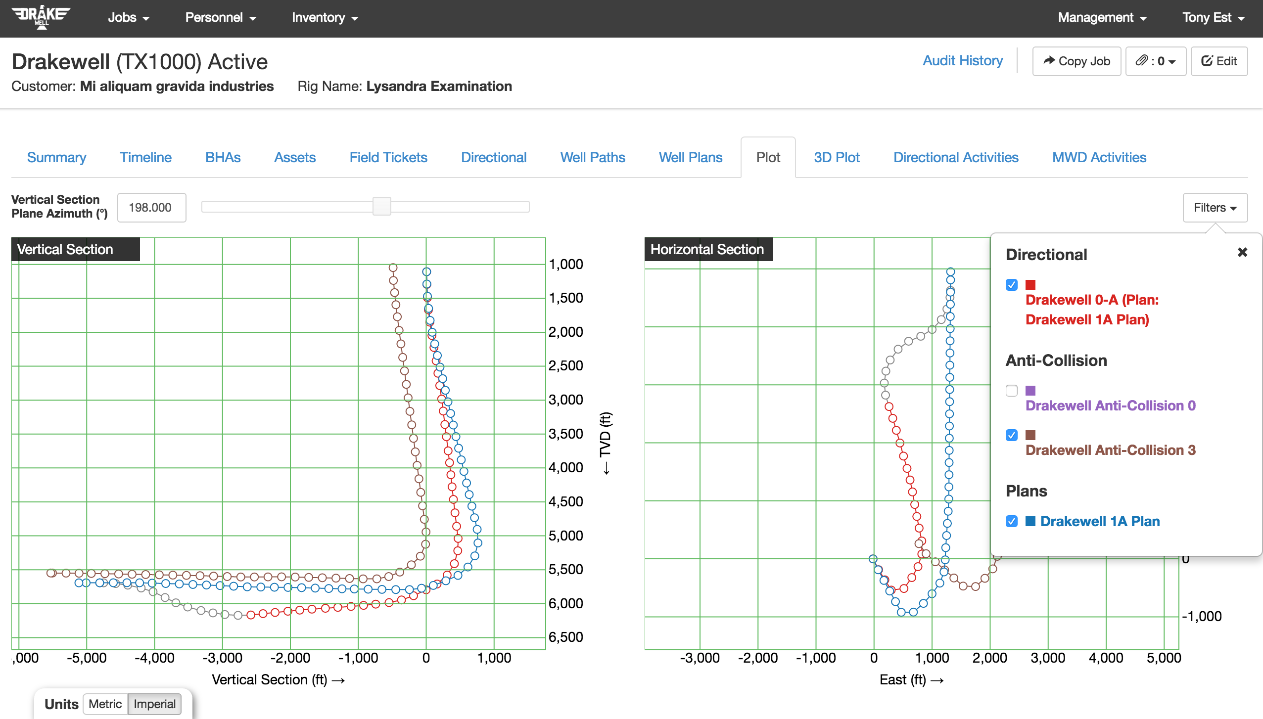 2D Plotting Anti-Collision Filters